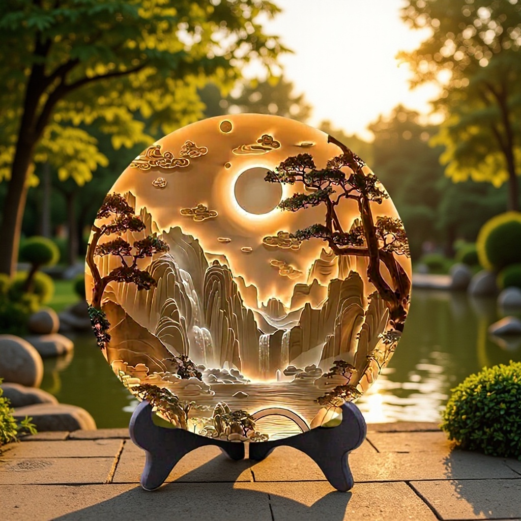 Factory Ready-Made Antique Relief Stereo Style Table Disc Ornaments Study Tea Room Desk Table Creative Gifts