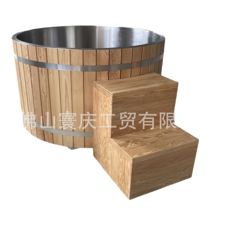 Round Cold Tub Outdoor Indoor Ice Bath Tub Manufacturer 304 Stainless Steel Liner Cold Water Bath Tub Coldplunge