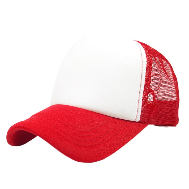 Advertising Hat Printing Wholesale Peaked Cap Ready-Made Mesh Hat K-Style Truck Hat Printing Picture Printing Baseball Cap Printing Logo