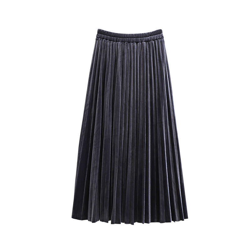 130-320 catties large size women's pleated skirt 2024 spring and autumn new fat sister sexy canary A-line skirt