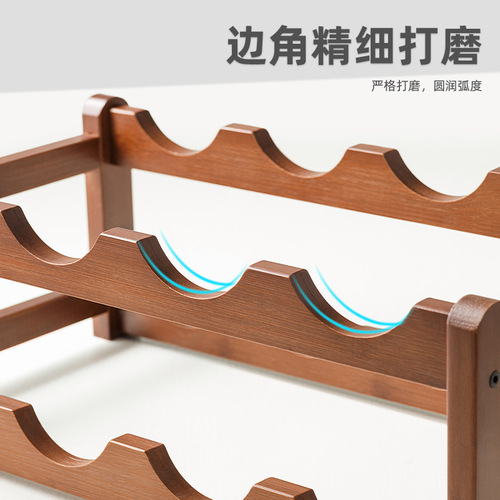 Creative red wine rack ornaments desktop multi-layer red wine display rack living room home wine rack with wine bottle holder