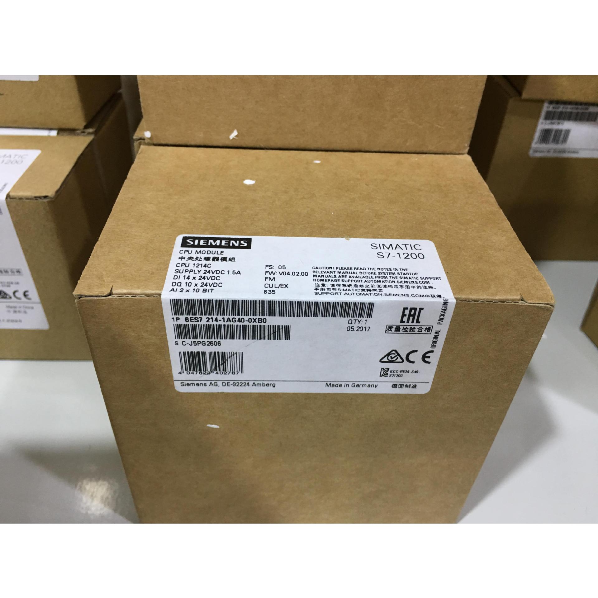 原装S7-1200 6ES7 214-1AG40-0XB0/214-1BG40/214-1HG40 CPU1214