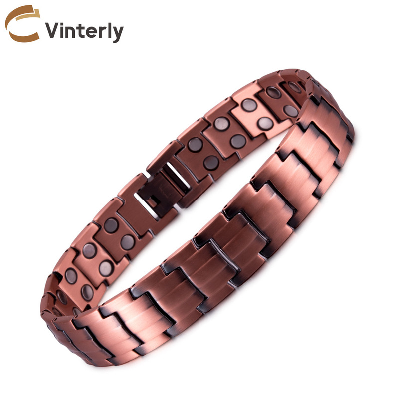Pure Red Copper Bracelet for Men, Magnetic Copper Chain, 15mm Wide, Vintage Style, Simple Design, Magnetic Jewelry, Cross-Border Shipping Pure Red Copper Bracelet for Men, Magnetic Copper Chain, 15mm Wide, Vintage Style, Simple Design, Magnetic Jewelry, Cross-Border Shipping