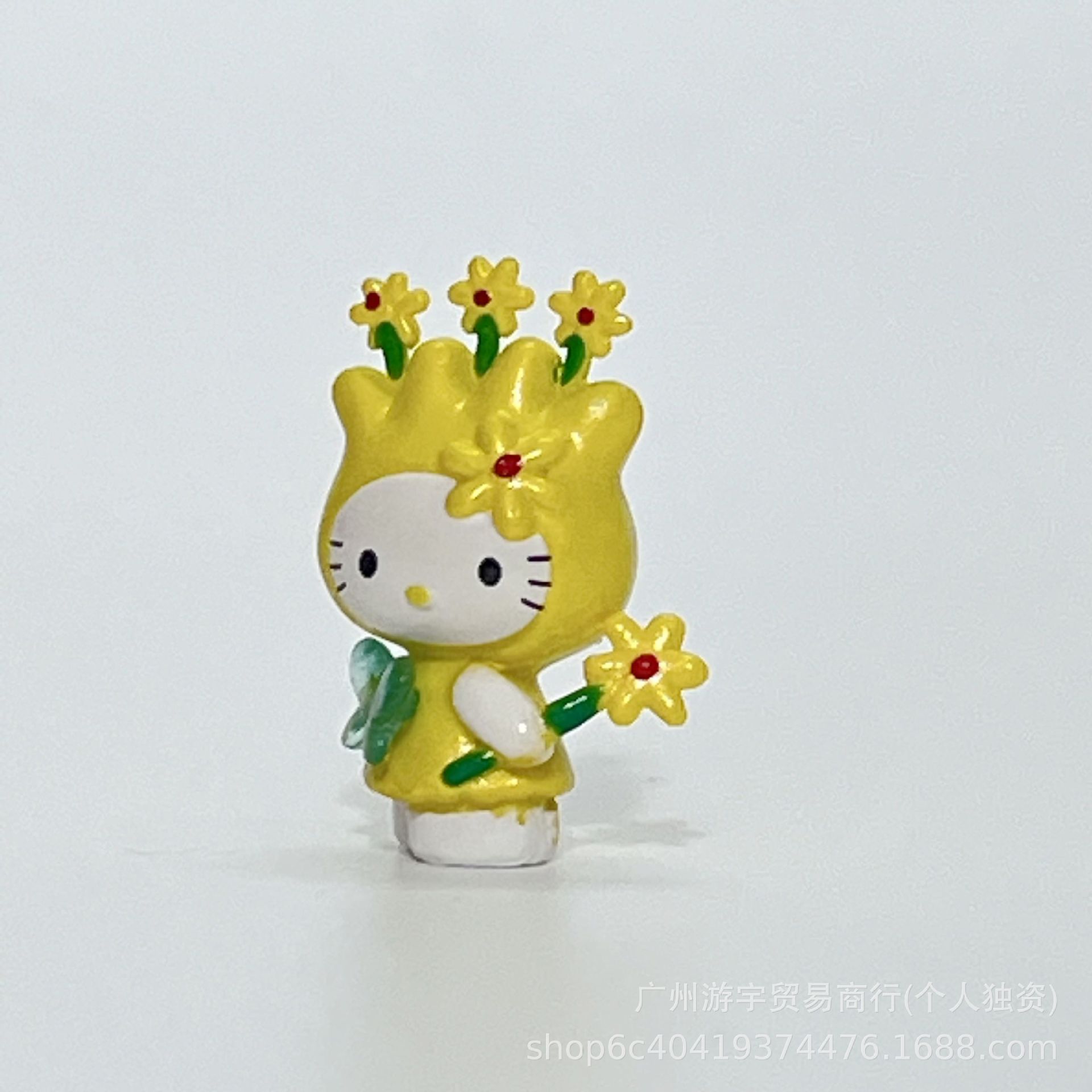 25, 세 개의 노란 꽃 천사 고양이
