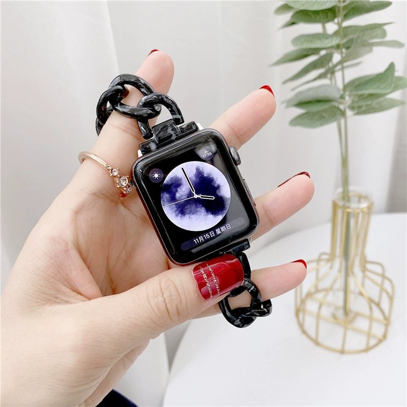 Подходит для яблочного маленького ароматного прозрачного пластикового ремешка Apple iwatch1234567 gениеse Apple Strap