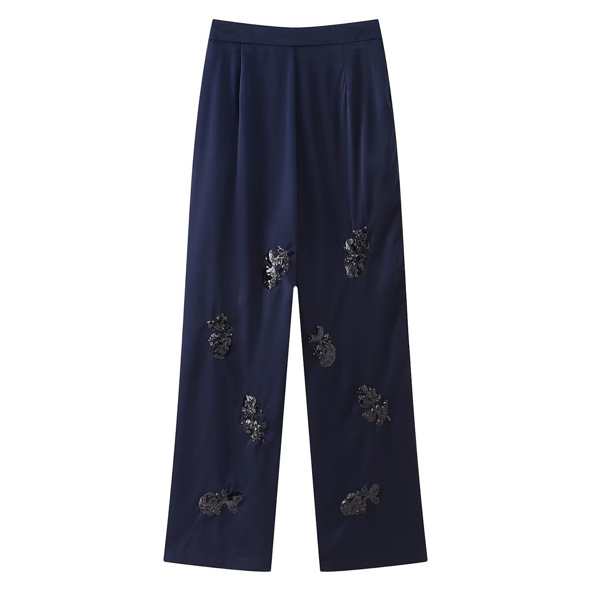 Dámske oblečenie, letná novinka 2024, sako s dlhými nohavicami a perleťovou ozdobou_voghion.com