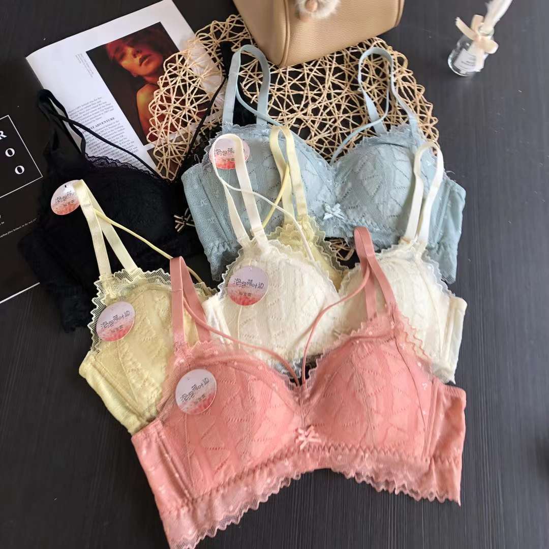 Nuevo Sujetador de encaje cintura ajustable que adelgaza la ropa interior de pecho pequeño empuja hacia arriba la ropa interior cómoda empuja hacia arriba el sujetador sin costuras