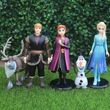 人偶公仔公主冰雪奇缘爱莎蛋糕装饰摆件安娜玩具雪宝2艾莎手办