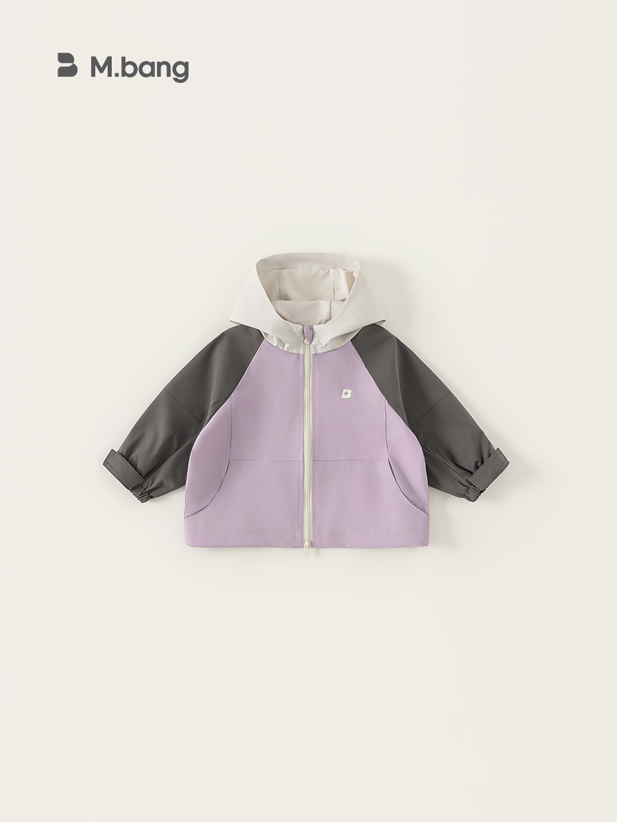 Youbao ropa para niños 2025 nuevas chaquetas para niñas ropa de primavera y otoño color a juego ropa de exterior chaqueta con capucha para niños casuales