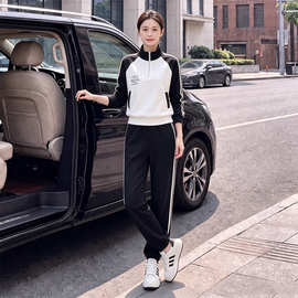 2026年秋冬季潮流欧洲站休闲运动套装女时尚减龄卫衣束脚裤两件套