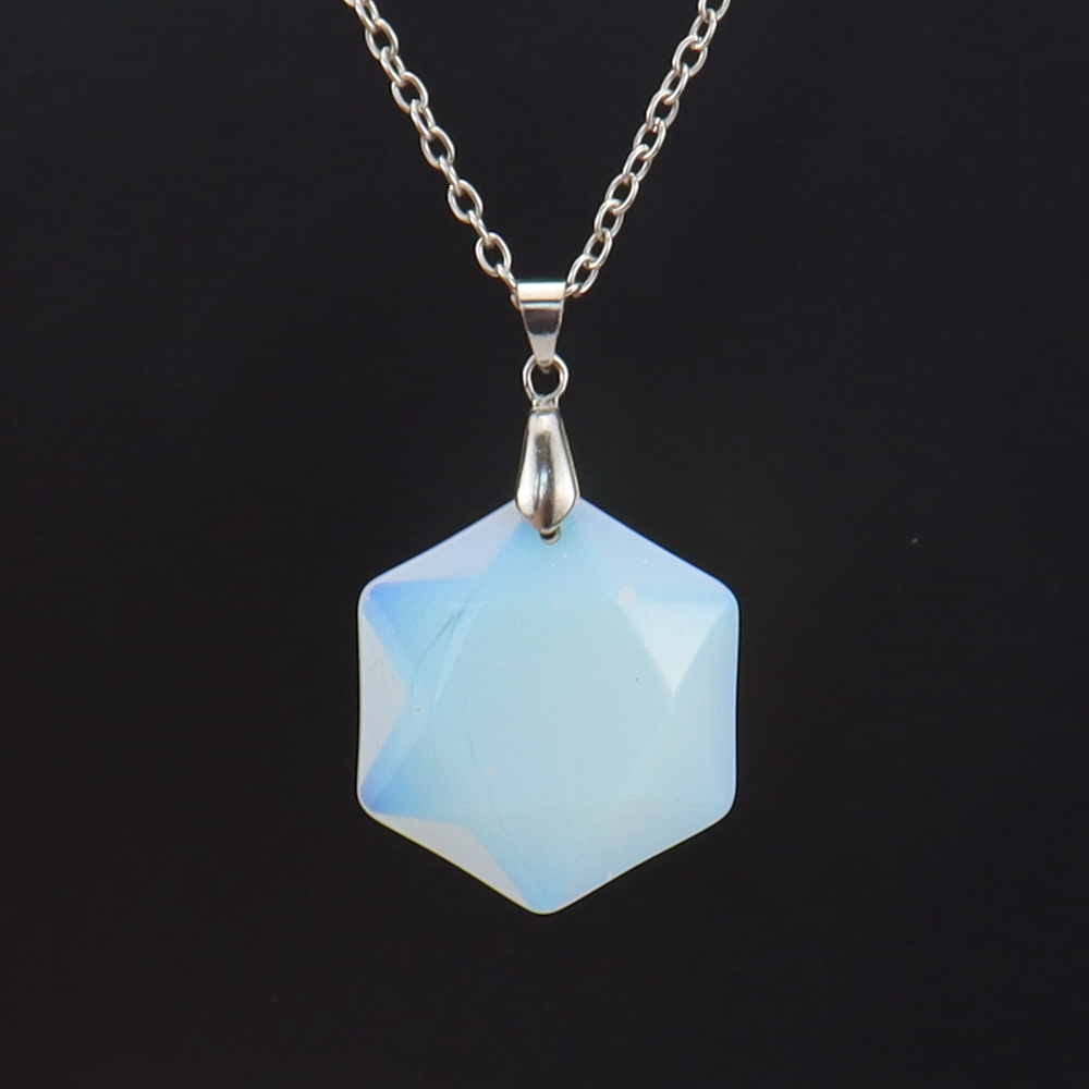 Simple Style Water Droplets Crystal Handmade Pendant Necklace 1 Piece