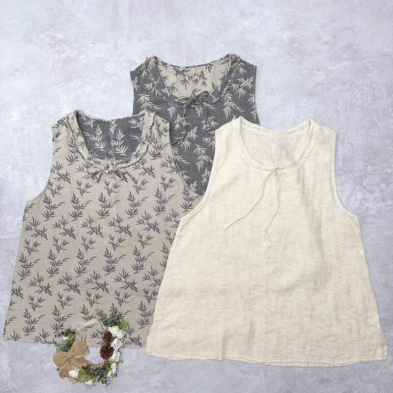 Japanese-style jacquard tie-neck pullover vest, new autumn model, loose fit, plus size, casual, slimming, layered thin top for women