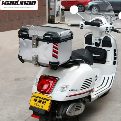 E70 Wanlihao Vespa GTS300 Motorcycle Aluminum Alloy Tail Box Electric Vehicle Aluminum Alloy Rear Trunk