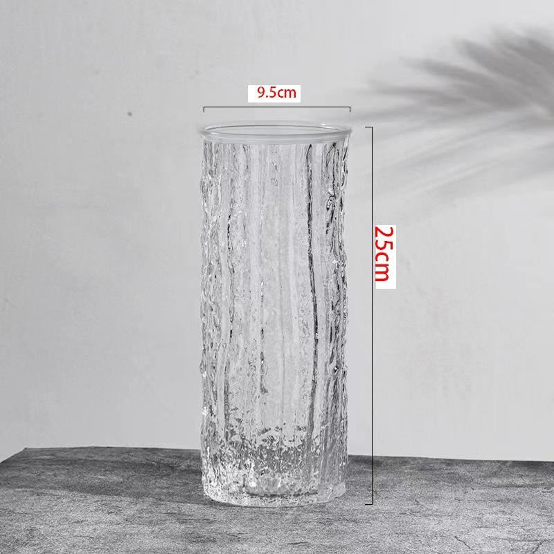 ネットで話題の氷河模様の花瓶、インスタ映えする極寒の花瓶、家庭用リビングやダイニングの装飾、フラワーアレンジメントやドライフラワーに最適|undefined