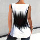 2025 Europe and the United States new cross-border star print tassel vest