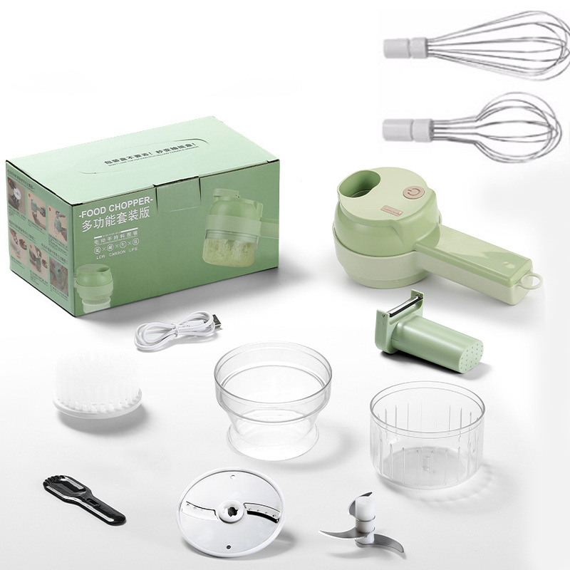 加特林野菜切り器多機能家庭料理補食機新型無線電動丁切り器にんにく泥肉泡|undefined