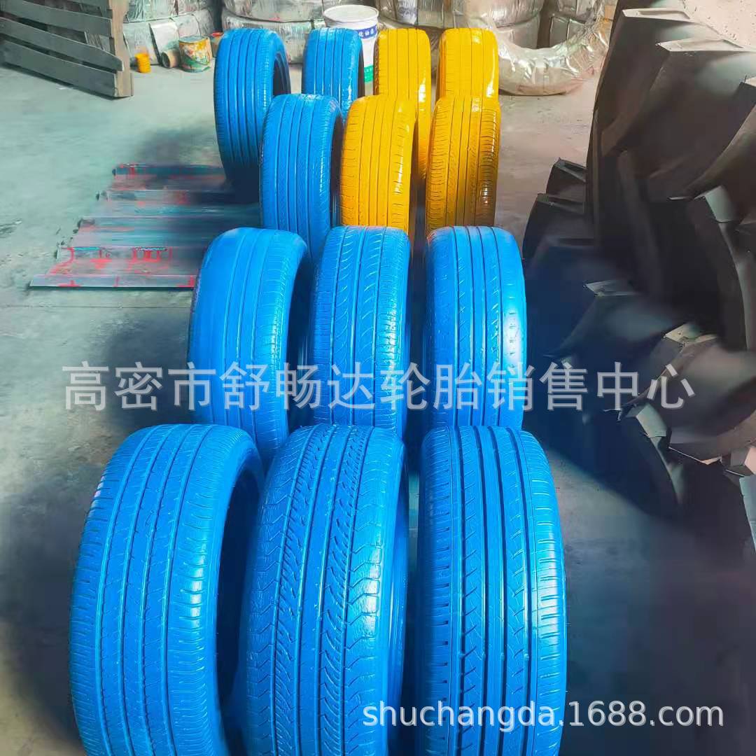 供应废旧轮胎 卡丁车防护用 游乐场滑雪场防护轮胎 彩色废旧轮胎