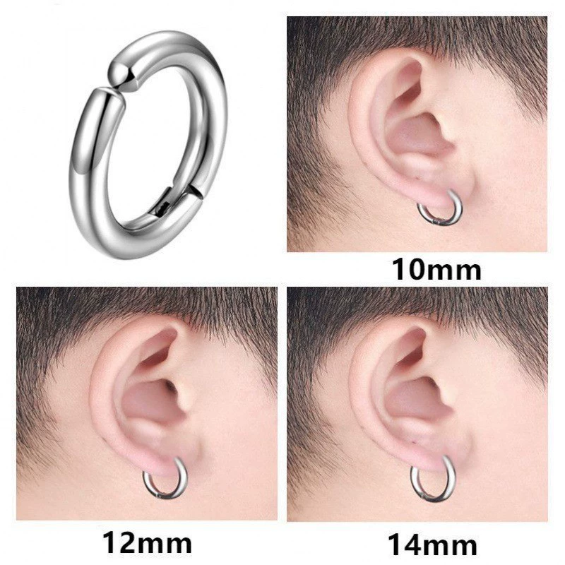 Серебряные клипсы для ушей, серьги, без проколотых ушей