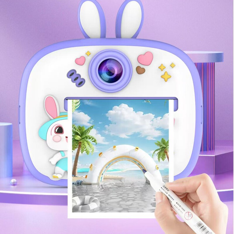 Cross-border AM300 new children's clover print camera HD front and rear dual camera video recorder wholesale