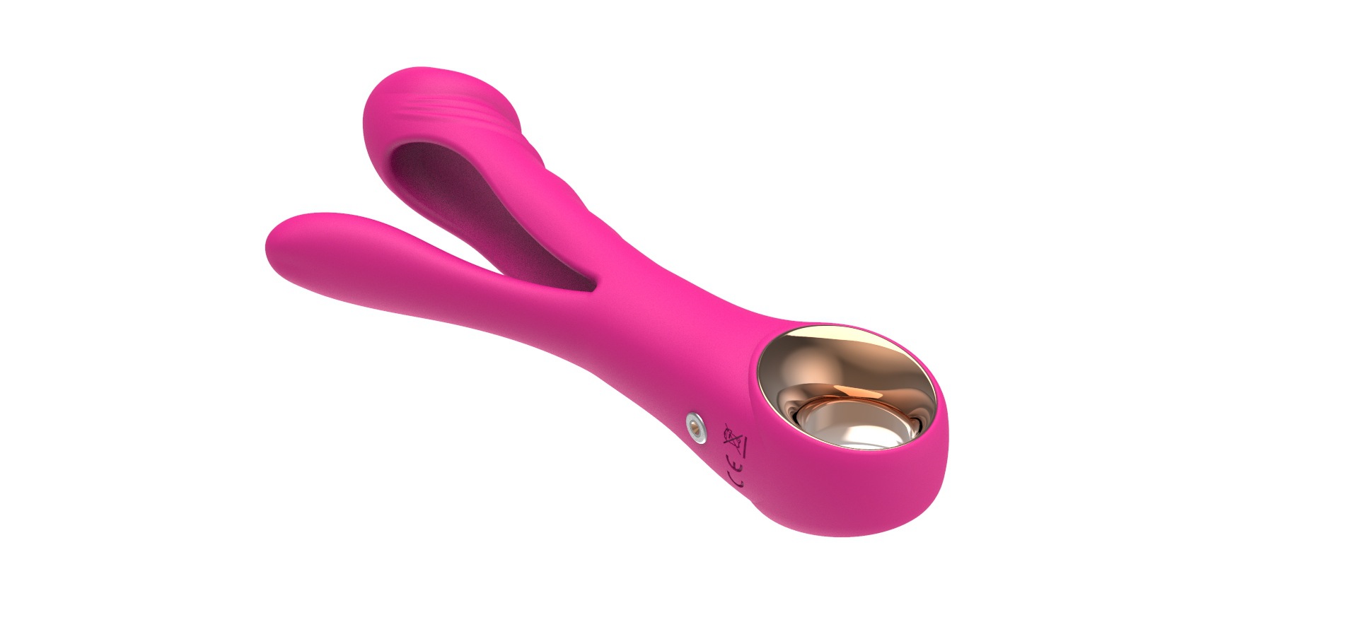 Weiblicher Dildo, gegabelter Stab, G-Punkt-Vibrationsstab mit Doppelkopf, AV-Massagestab, Masturbationsgerät für Erwachsene_voghion.com