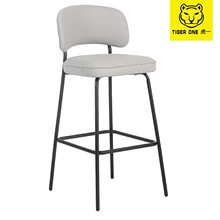 跨境铁艺酒吧椅靠背咖啡厅高脚凳手机店奶茶店咖啡店吧台凳批发