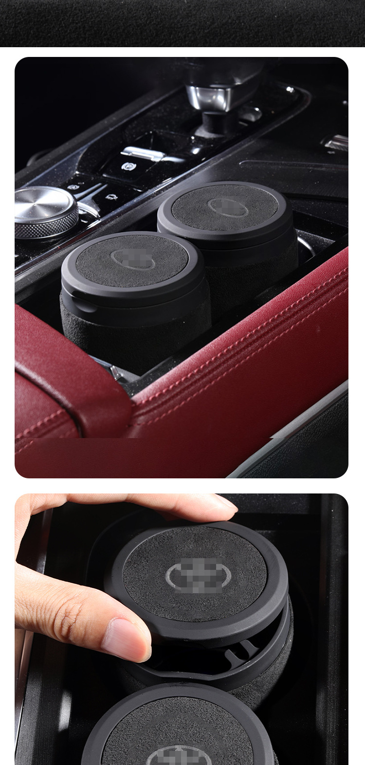 Suitable for Car Suede Ashtrays Corolla, Avalon, Asia Dragon, Camry, Sienna, Rav4, Highlander, Wildlander
