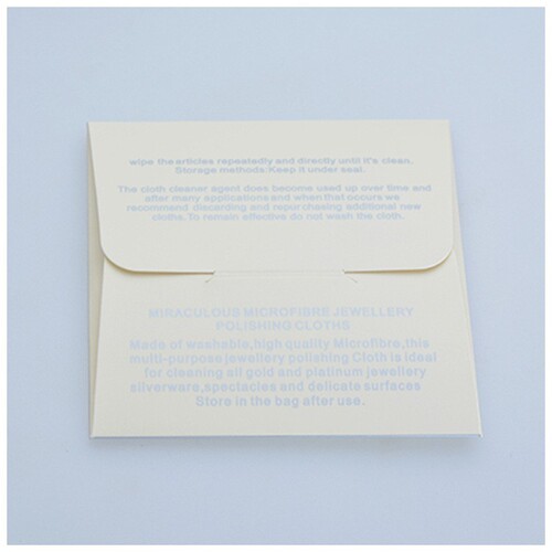 Pearl Polishing Silver Cloth Wholesale Accessory Jewelry Gemstone Cleaning Wiping Cloth Care Card Pearl Care Manual
