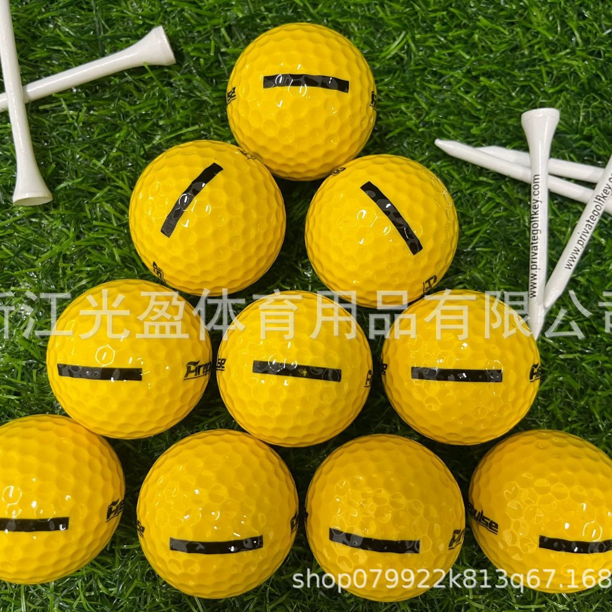 Golf single layer ball yellow single layer practice ball super durable white golf ball for driving range