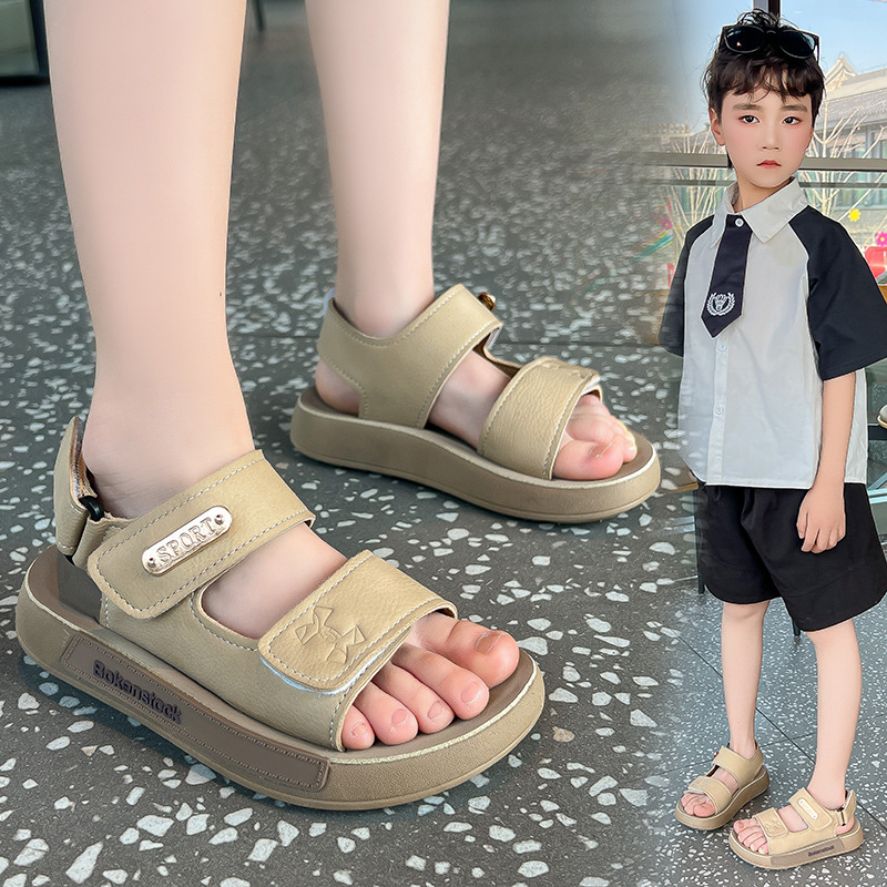 Niños huecos sandalias transpirables 2026 verano nuevo estilo de moda para niños zapatos casuales para niños zapatos de playa suaves image 5