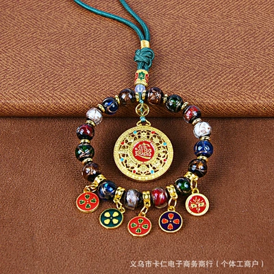 of Wealth Incense Ash Glass Car hanging - perfect-for-attracting-wealth-scented-ash-glazed-car-hanging