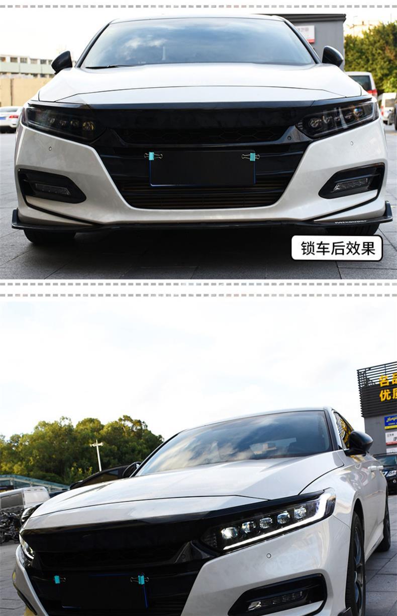 Dragon King Tenth Generation Accord Headlight Assembly Modified Led Crystal Matrix Lens Running Light Sequential Turn Signal