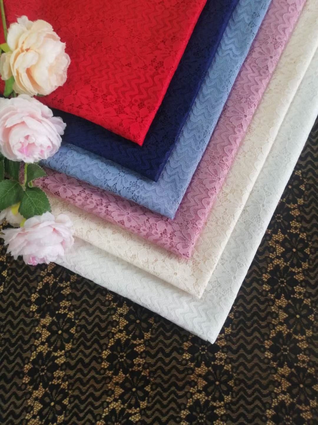 镂空锦纶蕾丝婚纱连衣裙童装家纺婚庆蕾丝面料 蕾丝刺绣布料 现货