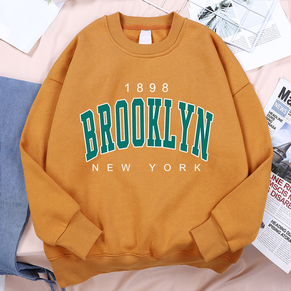 1898 Brooklyn New York Printing Clothes Man Pullover Fleece
