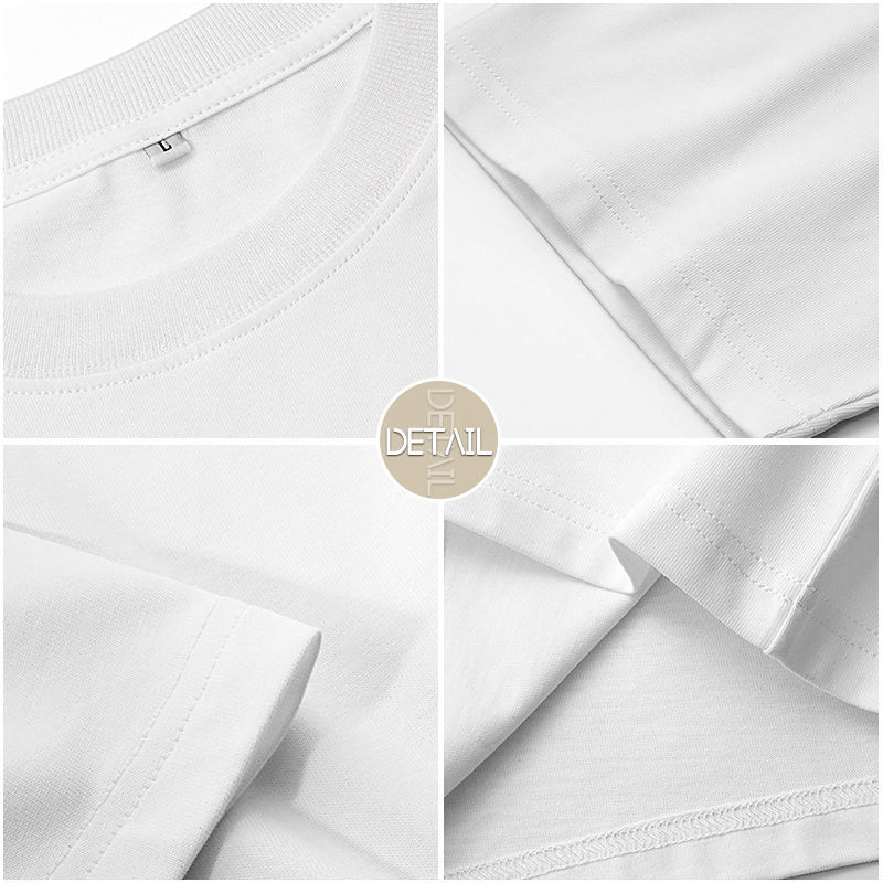 Casual de verano de moda de alta calidad camiseta callejera de hombre camiseta de algodón de color sólido marca de moda europea y americana suelta algodón de manga corta
