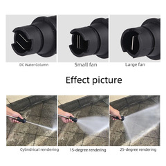 Factory wholesale high-pressure water gun adjustable duck bill nozzle adjustable fan spray nozzle car wash machine accessories