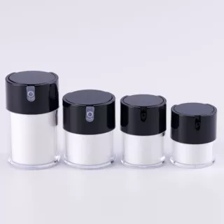 现货15/30/50/100ml PS U型真空面霜瓶膏霜瓶分装瓶Airless jar