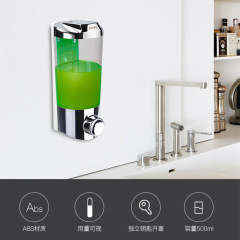 Revov Hotel Shower Gel Squeeze Pump Hand Soap Wall Mount Box Wall-Hanging Soap Dispenser No-Drill Wall Mounted Bottle Holder