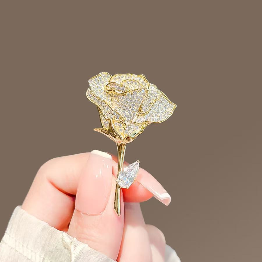 Rozen broche voor dames anime reversspeld luxe outfit accessoire_voghion.com