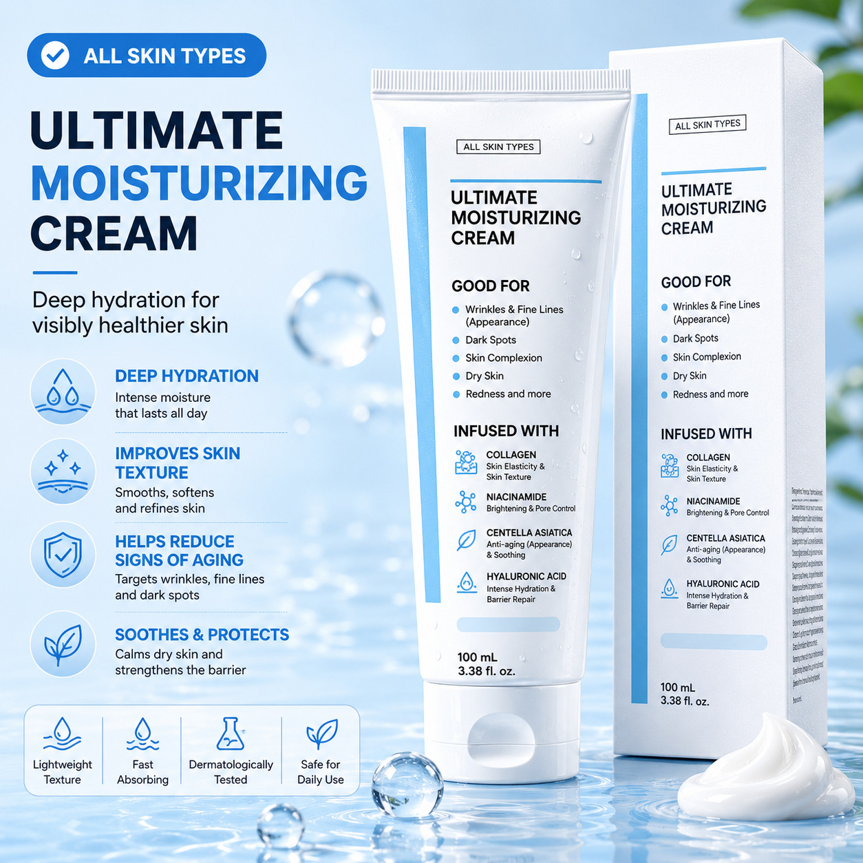 (Cross-border trading), revitalizing soothing brightening cream for skin care