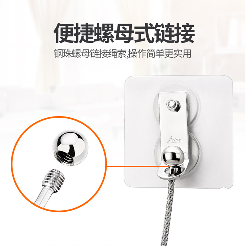 家具キャビネットの落下防止装置、本棚、キャビネットアクセサリーデバイス、ステンレス鋼固定跡のないワイヤー保護装置
