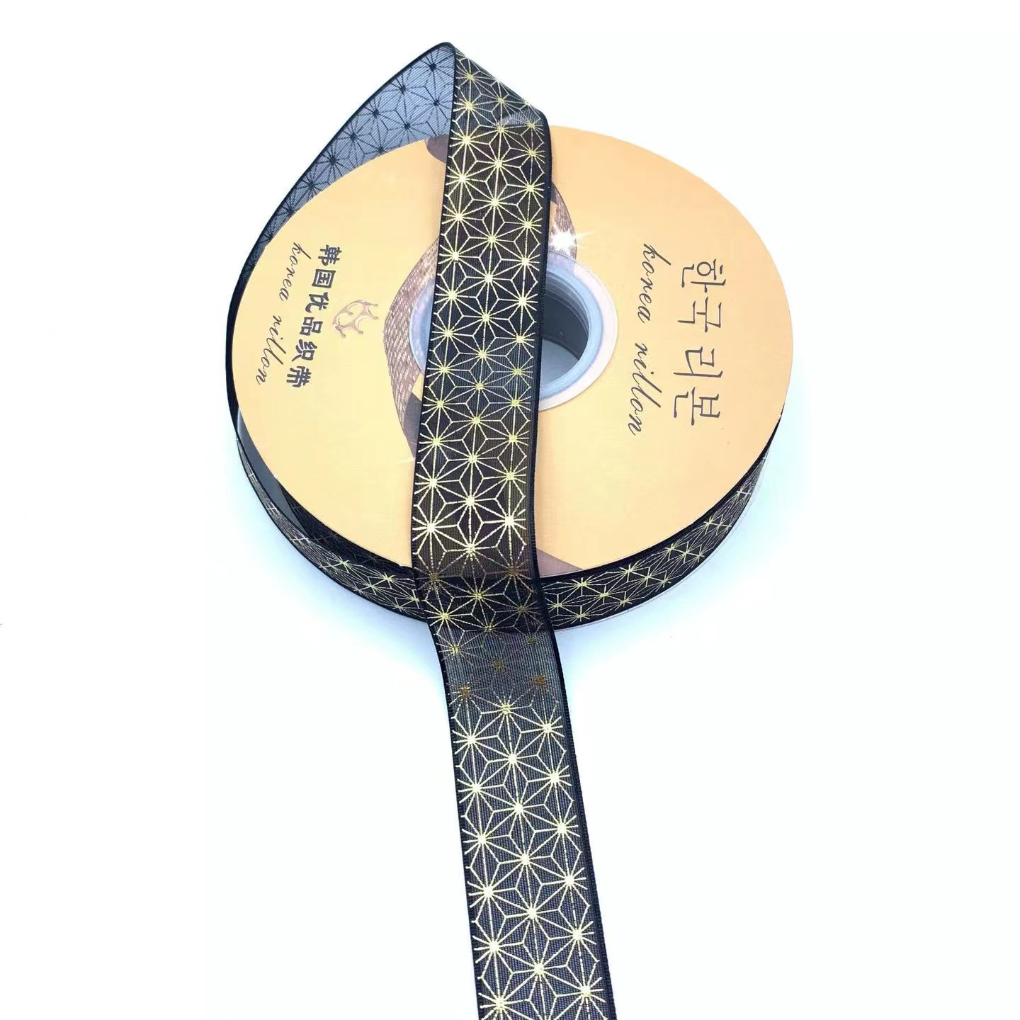 2,5 CM bandeja de barra de cinta de dorado transparente hecho a mano accesorios de bricolaje cinta de color oscuro caja de regalo de flores lote de embalaje