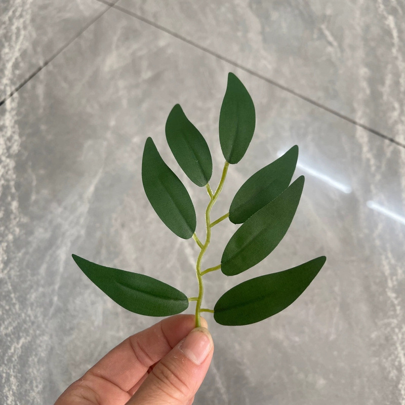Simulated Fake Leaves Eucalyptus Leaves Willow Leaves DIY Handmade Leaves Artificial Bean Leaves Simulated Leaves