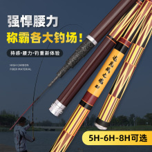上新实体款鱼竿28偏19调超轻超硬碳素台钓竿野钓6H8H钓鱼竿渔具