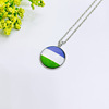 Personality Trend Rainbow Banner Comrade Samey Tanmei Lara Six Color Pendant Lily LGBTBRAVELOVE necklace