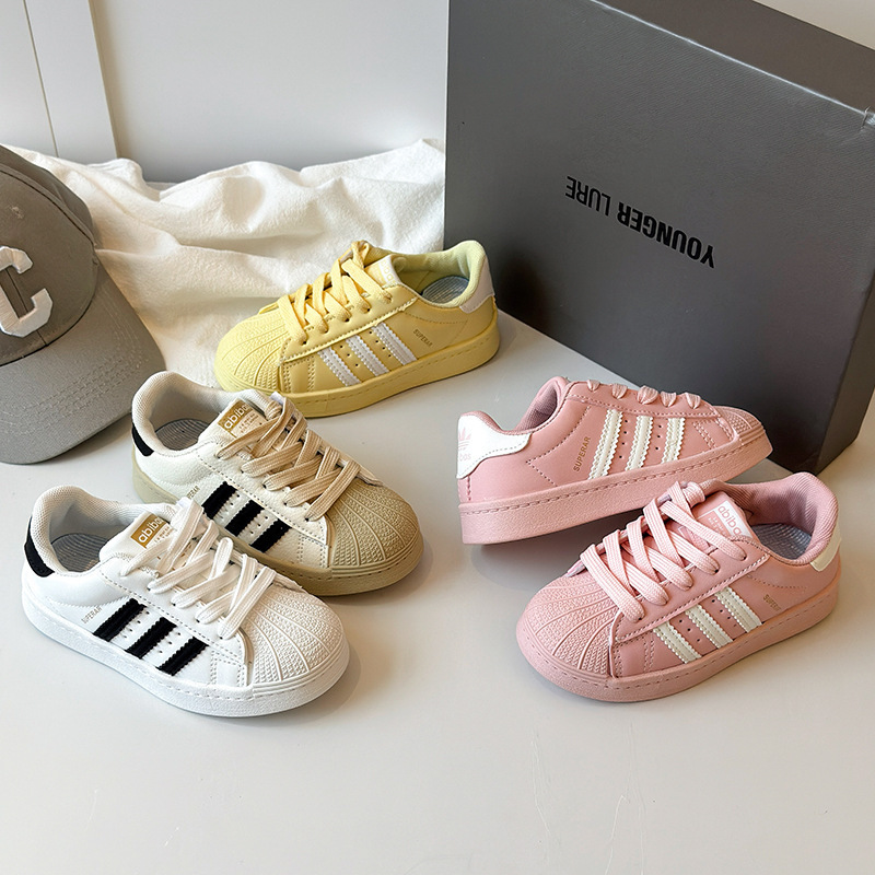 Children's Sneakers 2025 Spring & Fall New Shell Toe Kidsren's Shoes Boys' Shoes White Shoes Girls Pink Running Shoes Children's Sneakers 2025 Spring & Fall New Shell Toe Kidsren's Shoes Boys' Shoes White Shoes Girls Pink Running Shoes
