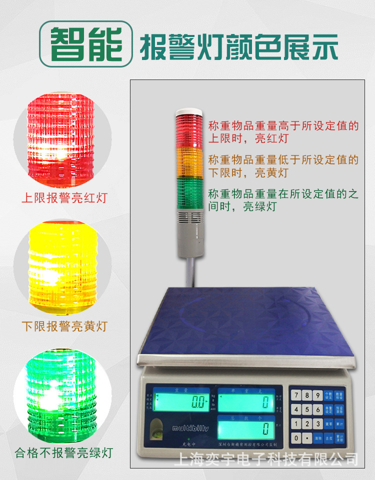 报警计数电子桌秤