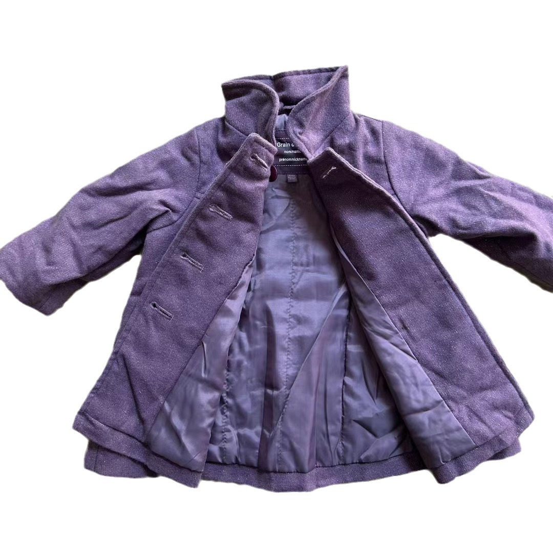 Abrigo infantil 25 nuevo abrigo de niña abrigo de marca europea y americana