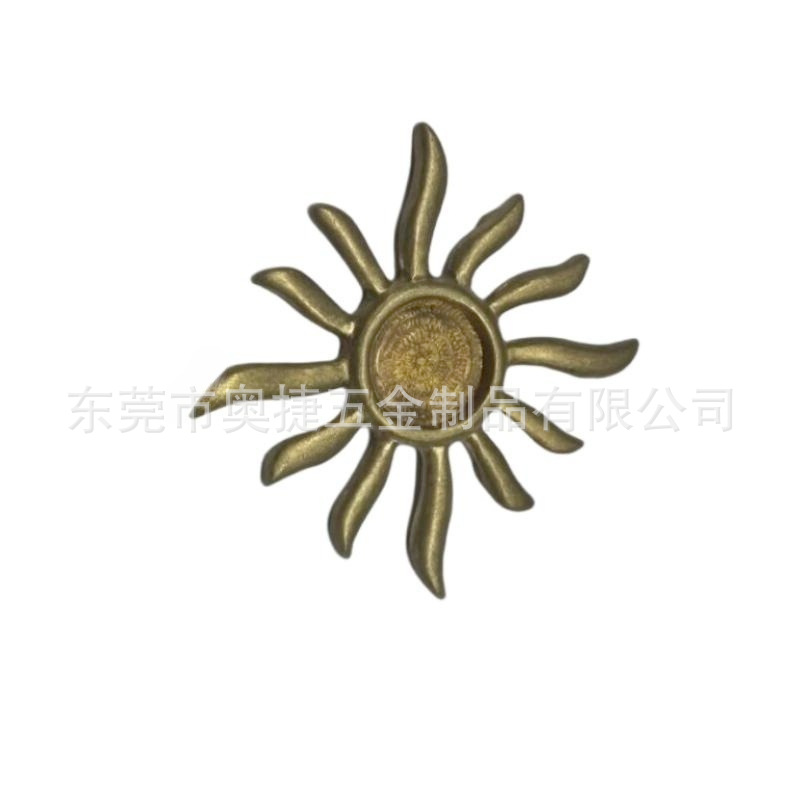 厂家铸造黄铜铸造件 纯黄铜财布扣手工皮具皮雕配饰 黄铜件