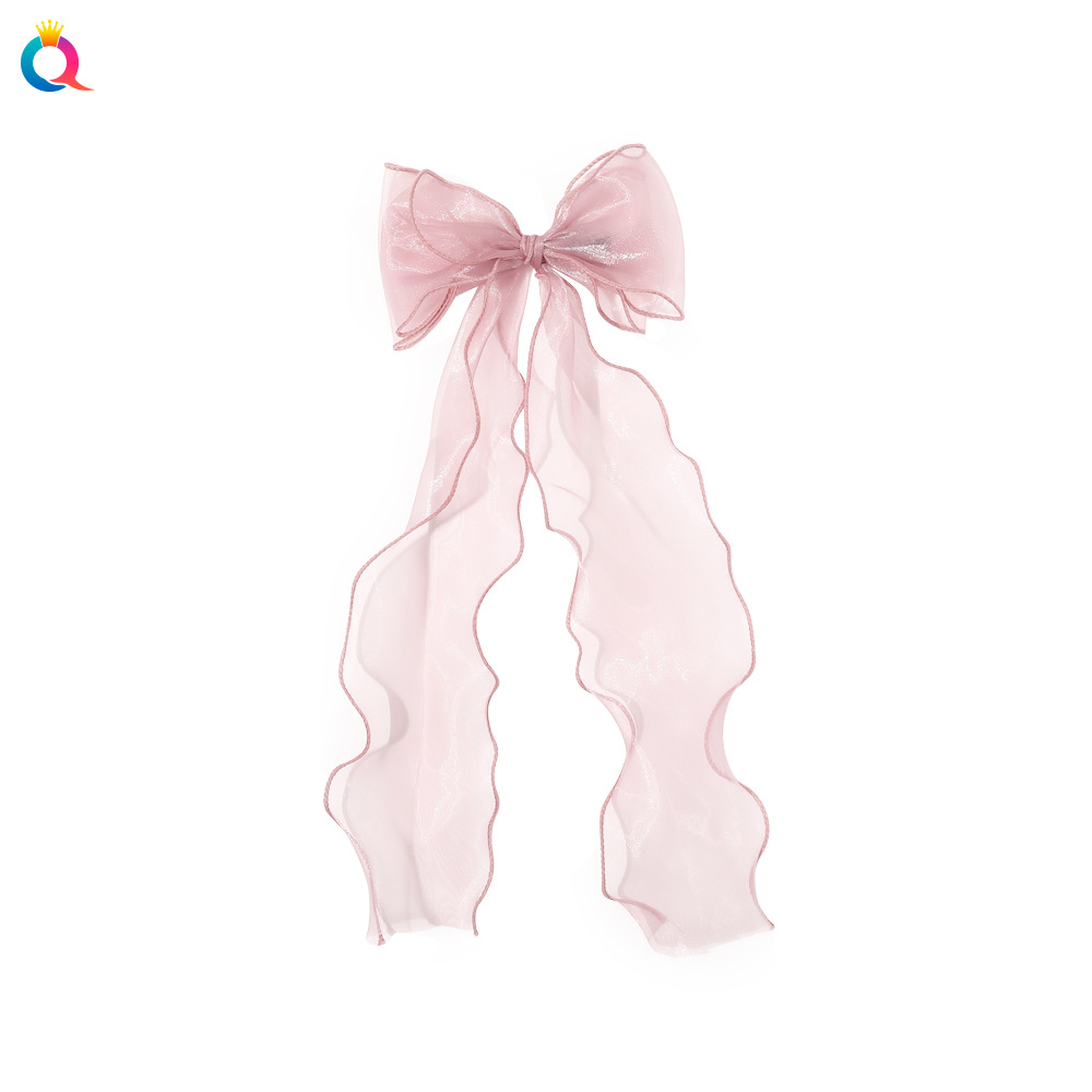 Women's Elegant Sweet Bow Knot Gauze Iron Hair Clip display picture 7