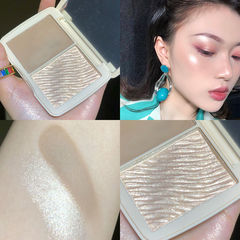 NOVO two-color contouring palette powder three-dimensional shadow highlight blush lying silkworm nose shadow repairing fine shimmering eye shadow student model